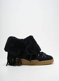 Bottines/boots fourrée talon plat jusqu'à 3cm noir SERAFINI femme