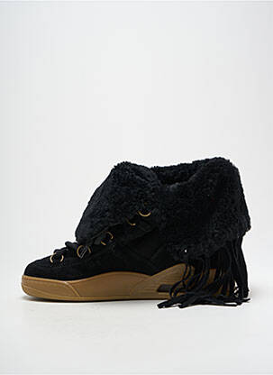 Bottines/boots fourrée talon plat jusqu'à 3cm noir SERAFINI femme