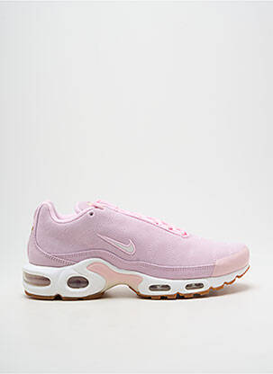 Baskets bout rond talon plat jusqu'à 3cm rose NIKE femme