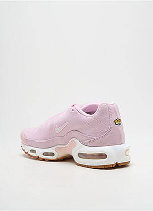 Baskets bout rond talon plat jusqu'à 3cm rose NIKE femme