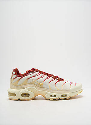 Baskets bout rond talon de 4 à 6cm beige NIKE femme