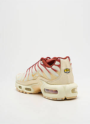 Baskets bout rond talon de 4 à 6cm beige NIKE femme