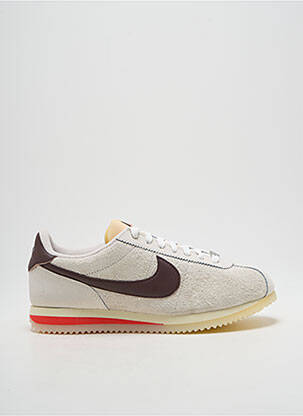 Baskets bout rond talon plat jusqu'à 3cm beige NIKE femme