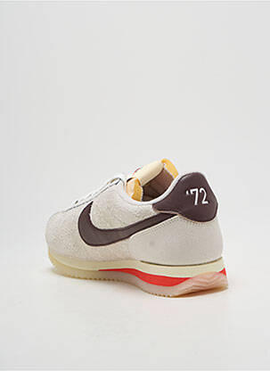 Baskets bout rond talon plat jusqu'à 3cm beige NIKE femme