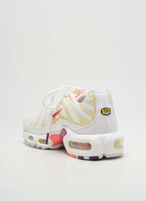 Baskets tissage satiné talon de 4 à 6cm blanc NIKE femme