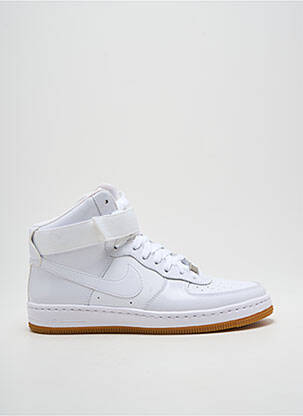 Baskets matière lisse talon plat jusqu'à 3cm blanc NIKE femme