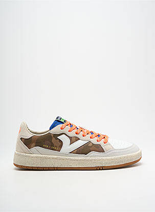 Baskets bout rond bout rond marron VICTORIA homme