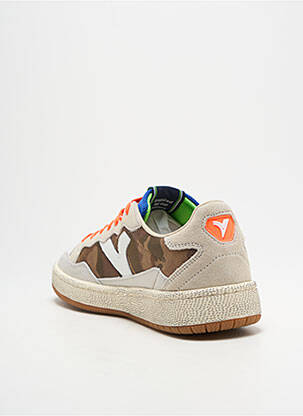 Baskets bout rond bout rond marron VICTORIA homme