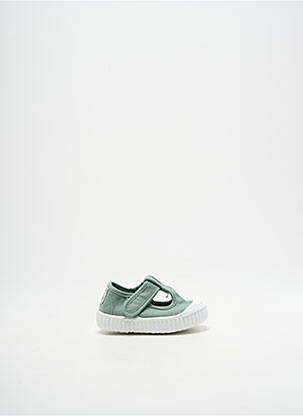 Sandales/nu pieds bout rond bout rond vert VICTORIA enfant