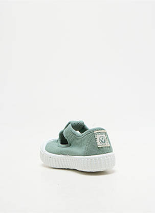 Sandales/nu pieds bout rond bout rond vert VICTORIA enfant
