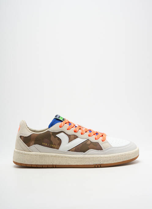 Baskets bout rond bout rond marron VICTORIA homme