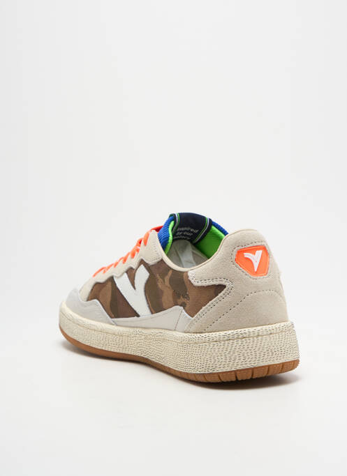 Baskets bout rond bout rond marron VICTORIA homme