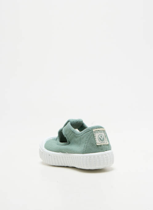 Sandales/nu pieds bout rond bout rond vert VICTORIA enfant
