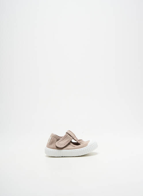 Sandales/nu pieds bout rond bout rond beige VICTORIA enfant