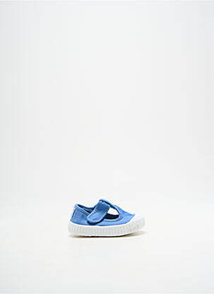 Sandales/nu pieds bout rond bout rond bleu VICTORIA enfant