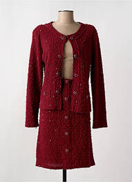 Ensemble jupe type de veste casual rouge JUS D'ORANGE femme