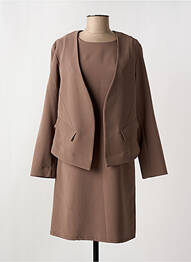 Ensemble robe type de veste casual vert PARISIENNE femme