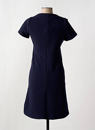 Robe mi-longue manches courtes manches courtes bleu ROMEO POUR JULIETTE femme