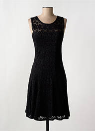 Robe mi-longue sans manche sans manche noir PARISIENNE femme