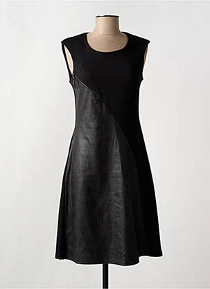 Robe mi-longue sans manche sans manche noir ROMEO POUR JULIETTE femme
