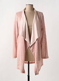 Gilet manches longues manches longues rose ROMEO POUR JULIETTE femme