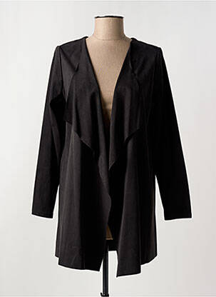 Veste casual tissage suedine noir ROMEO POUR JULIETTE femme