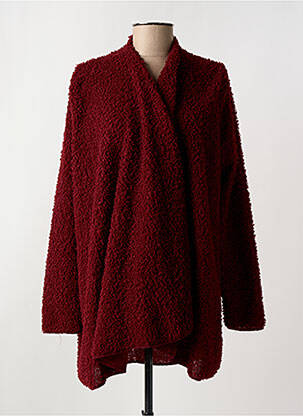 Gilet manches longues stretch rouge WEEK END A PARIS femme