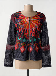 Veste casual col rond noir 101 IDEES femme