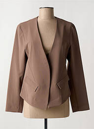 Veste casual coupe cintrée marron PARISIENNE femme