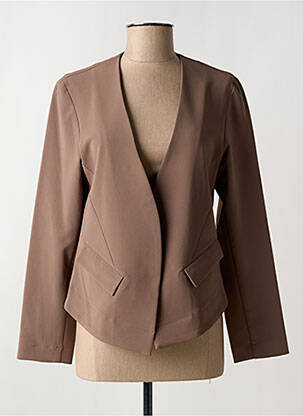 Veste casual coupe cintrée marron PARISIENNE femme