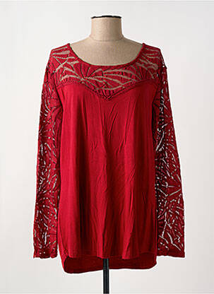 T-shirt manches longues manches longues rouge NANA BELLE femme