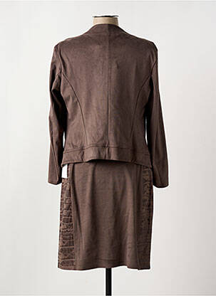 Ensemble jupe type de veste casual marron ROMEO POUR JULIETTE femme