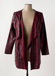 Veste casual tissage suedine violet ROMEO POUR JULIETTE femme