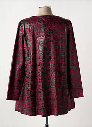 Veste casual tissage suedine violet ROMEO POUR JULIETTE femme