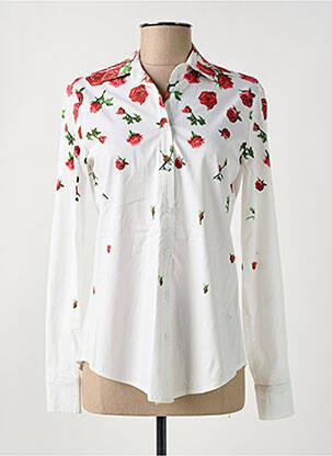 Chemisier blanc HIPPOCAMPE pour femme