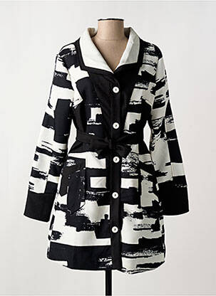 Manteau long noir L33 pour femme