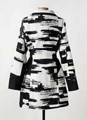 Manteau long noir L33 pour femme seconde vue