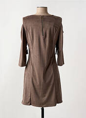 Robe courte marron ELL'A pour femme seconde vue