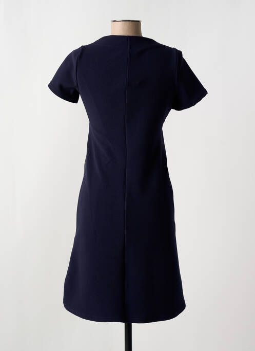 Robe mi-longue manches courtes manches courtes bleu ROMEO POUR JULIETTE femme