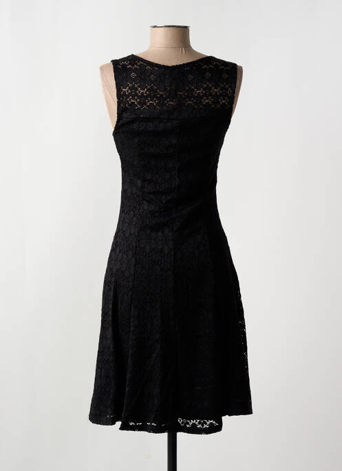 Robe mi-longue sans manche sans manche noir PARISIENNE femme