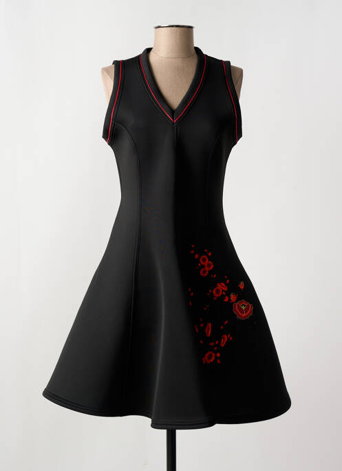 Robe mi-longue sans manche sans manche noir NANA BAILA femme