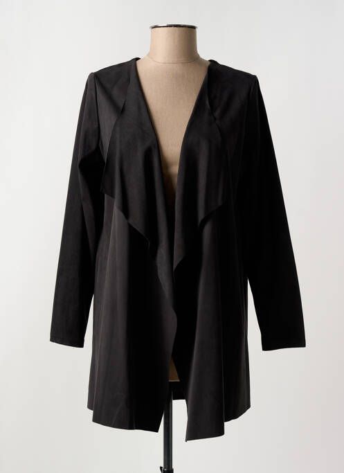 Veste casual tissage suedine noir ROMEO POUR JULIETTE femme