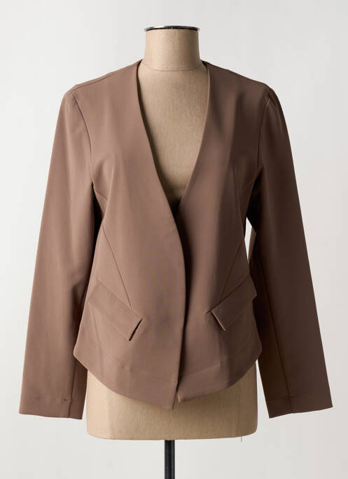Veste casual coupe cintrée marron PARISIENNE femme