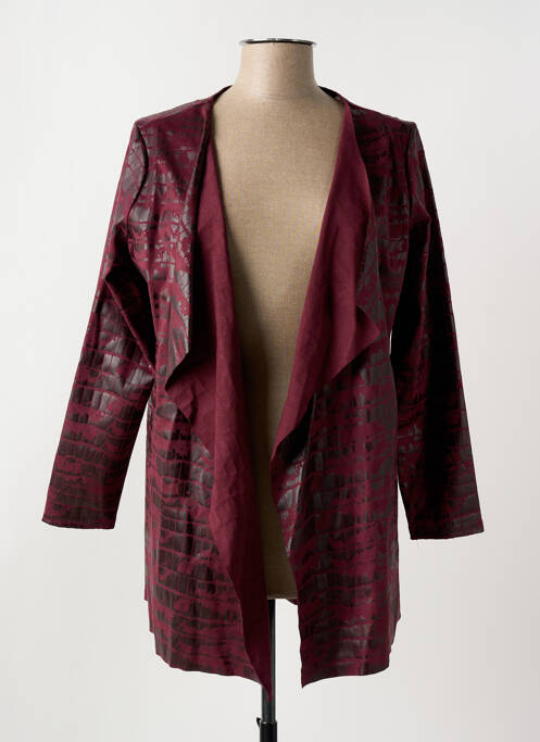 Veste casual tissage suedine violet ROMEO POUR JULIETTE femme