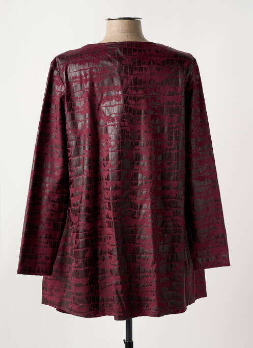 Veste casual tissage suedine violet ROMEO POUR JULIETTE femme