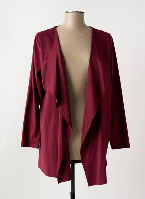 Veste casual tissage suedine violet ROMEO POUR JULIETTE femme