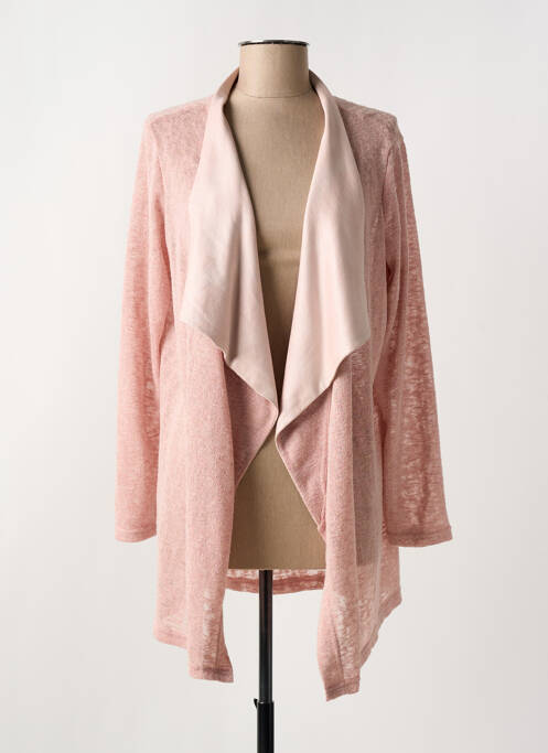 Gilet manches longues rose ROMEO POUR JULIETTE pour femme