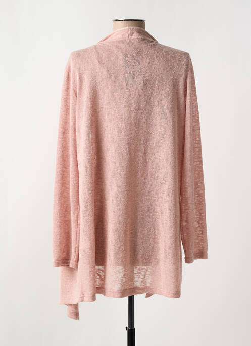 Gilet manches longues rose ROMEO POUR JULIETTE pour femme