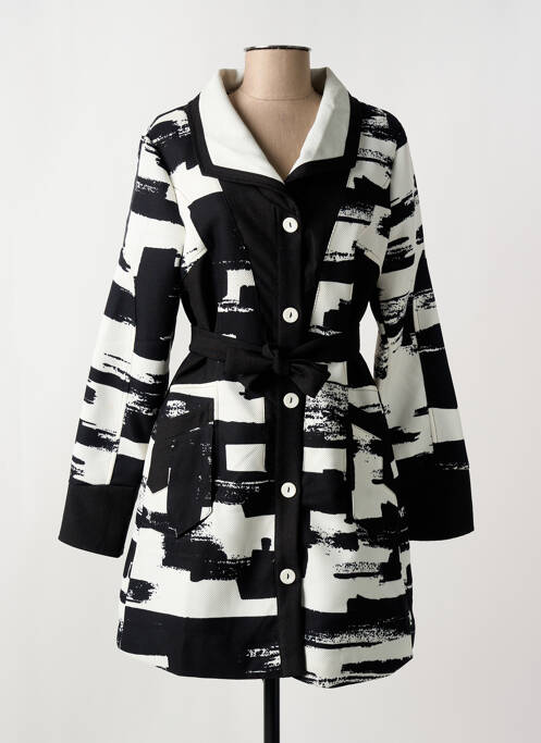 Manteau long noir L33 pour femme