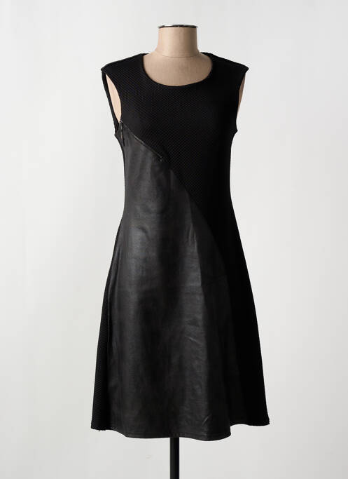 Robe mi-longue noir ROMEO POUR JULIETTE pour femme